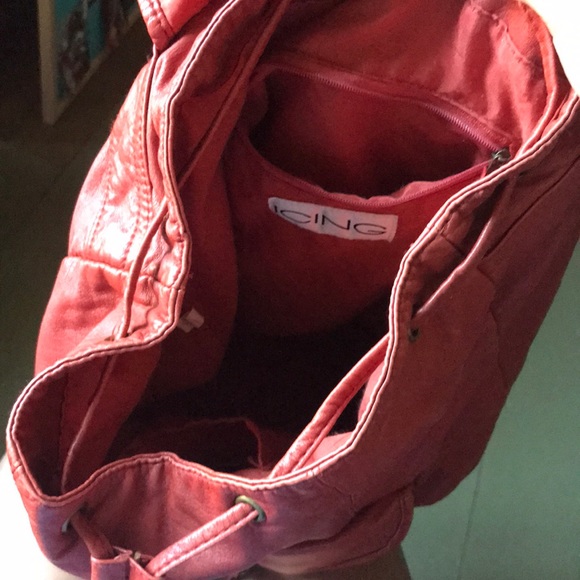 Orange Icing knapsack bag - Picture 2 of 3